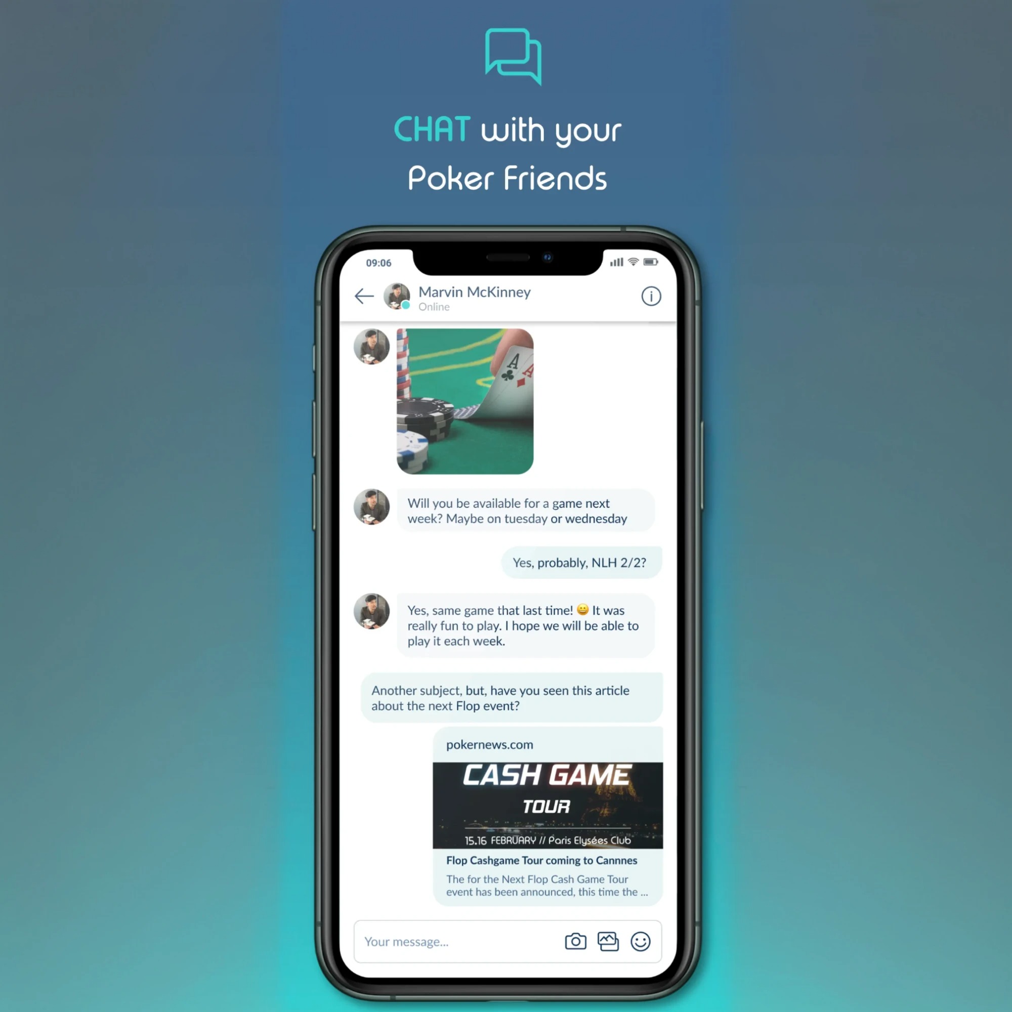 First Land Of Poker Chat